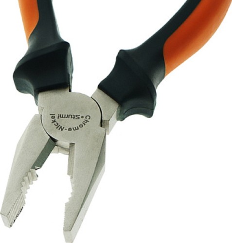 Плоскогубцы Sturm 1020-01-1-160 особо прочные губки, 2-х комп. рукоятки, 160мм - изображение 4