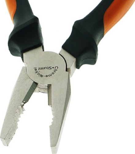 Плоскогубцы Sturm 1020-01-1-180 особо прочные губки, 2-х комп. рукоятки, 180мм - изображение 4