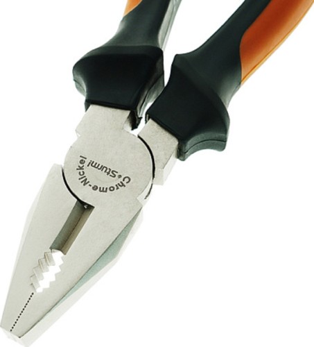 Плоскогубцы Sturm 1020-01-1-200 особо прочные губки, 2-х комп. рукоятки, 200мм - изображение 3