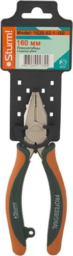 Плоскогубцы Sturm 1020-02-1-160 2-х комп. рукоятки, 160 мм - изображение 2