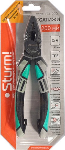 Плоскогубцы Sturm 1020-13-1-200 200мм, crv,+30% к силе реза, тефлоновое покрытие,t - изображение 5