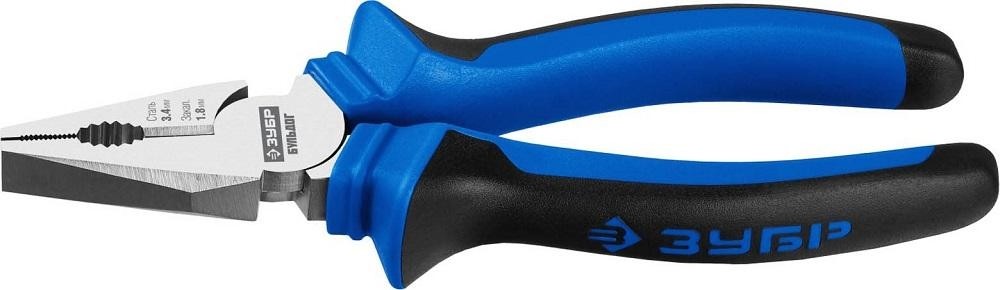 Плоскогубцы ЗУБР ПРОФЕССИОНАЛ БУЛЬДОГ 160 мм комбинированные эксцентр.располож.шарнира 2201-1-16_z02