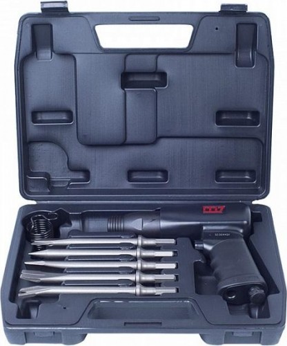 Пневмомолоток MIGHTY SEVEN SC-0617C 10 мм, 3200 уд/мин, с набором насадок, 7 предметов - изображение 2