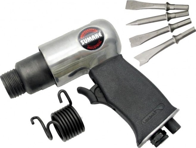 Пневмомолоток SUMAKE ST-2210/H в комплекте 4 зубила 7358