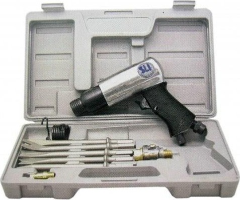 Пневмомолоток SUMAKE ST-M3009К/H в комплекте 5 зубил и кейс 8096330