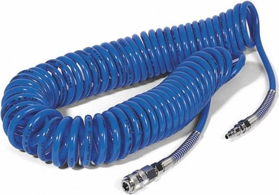 Пневмошланг GAV SPR4/6,5-1 спиральный полиуретановый spr(рапид) 6,5х10мм 4м 22592