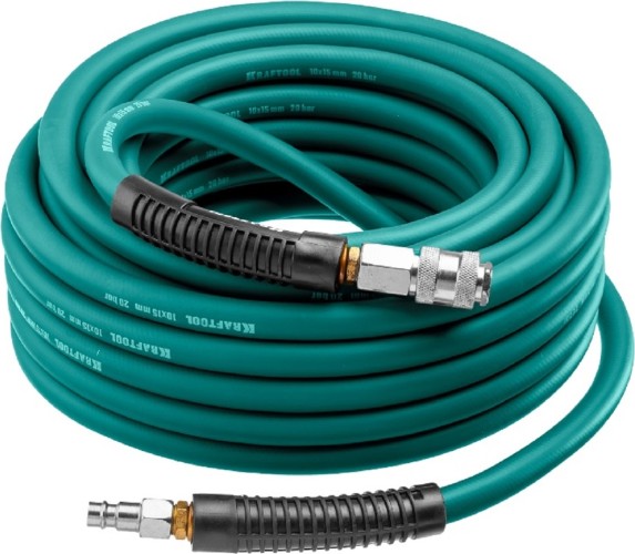 Пневмошланг KRAFTOOL 06588-20 с фитингами рапид 20 м, 10х15 мм, 20 бар, - изображение 2