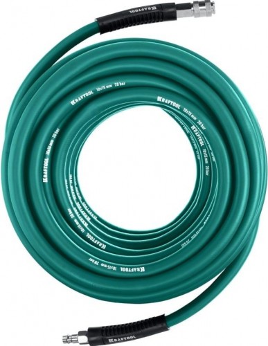 Пневмошланг KRAFTOOL 15м 10х15 мм, с фитингами рапид 06588-15