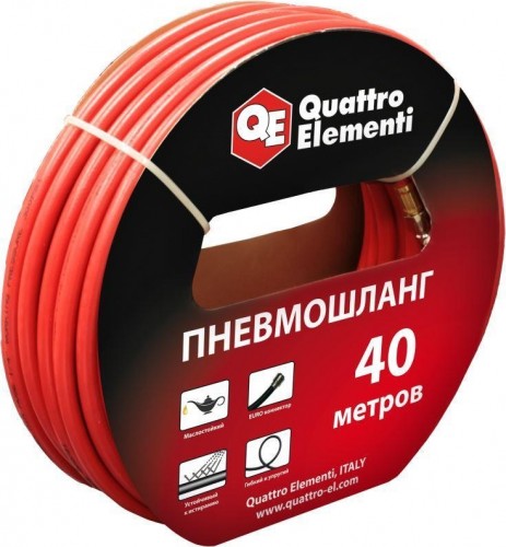 Пневмошланг QUATTRO ELEMENTI 40 метров разъем euro 645-556