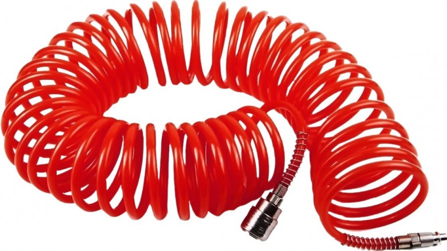 Пневмошланг спиральный QUATTRO ELEMENTI 10 метров разъем euro 770-940