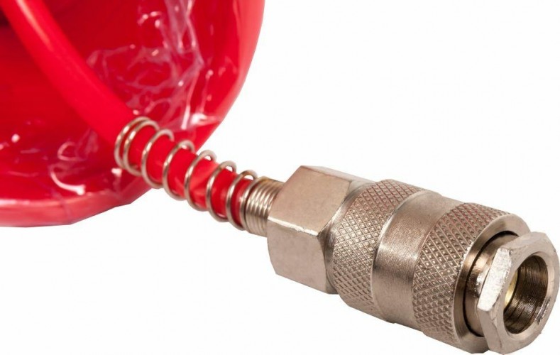 Пневмошланг спиральный QUATTRO ELEMENTI 15 метров разъем euro 770-957 - изображение 2