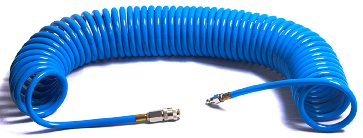 Пневмошланг спиральный воздушный СТАНКОИМПОРТ HS101515 10/15 мм 15 м