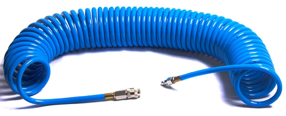 Пневмошланг спиральный воздушный СТАНКОИМПОРТ HS081215 08/12 мм 15 м