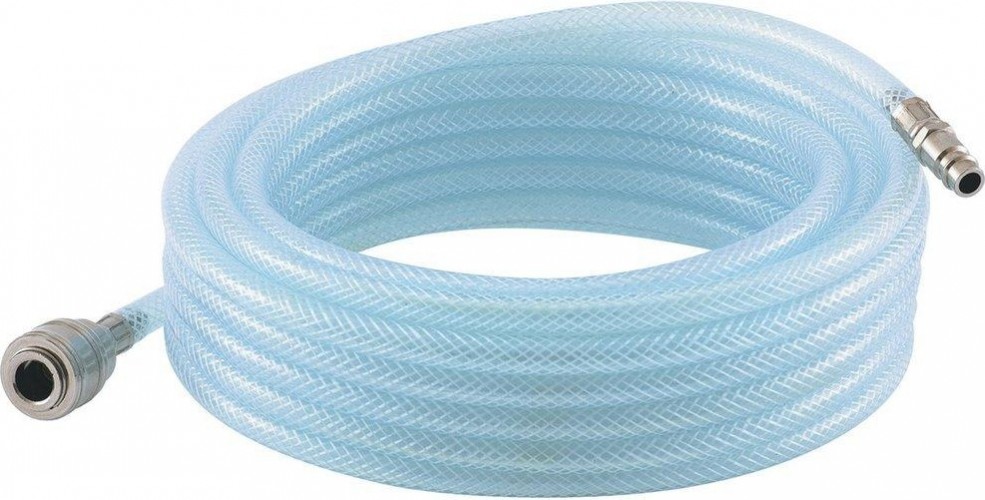 Пневмошланг STELS 15 м пвх, 10x16мм, 18 бар, армированный, прозрач., быст 57025