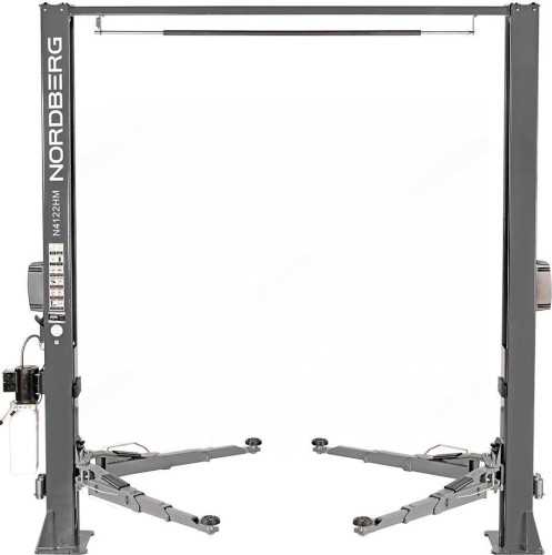 Подъемник автомобильный NORDBERG N4122HM-4G двухстоечный 4 т, верхняя синхронизация, снятие со