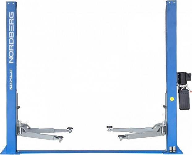 Подъемник автомобильный NORDBERG  N4121А-4T двухстоечный 4 т ассиметричный (380В) ЦБ-00009455