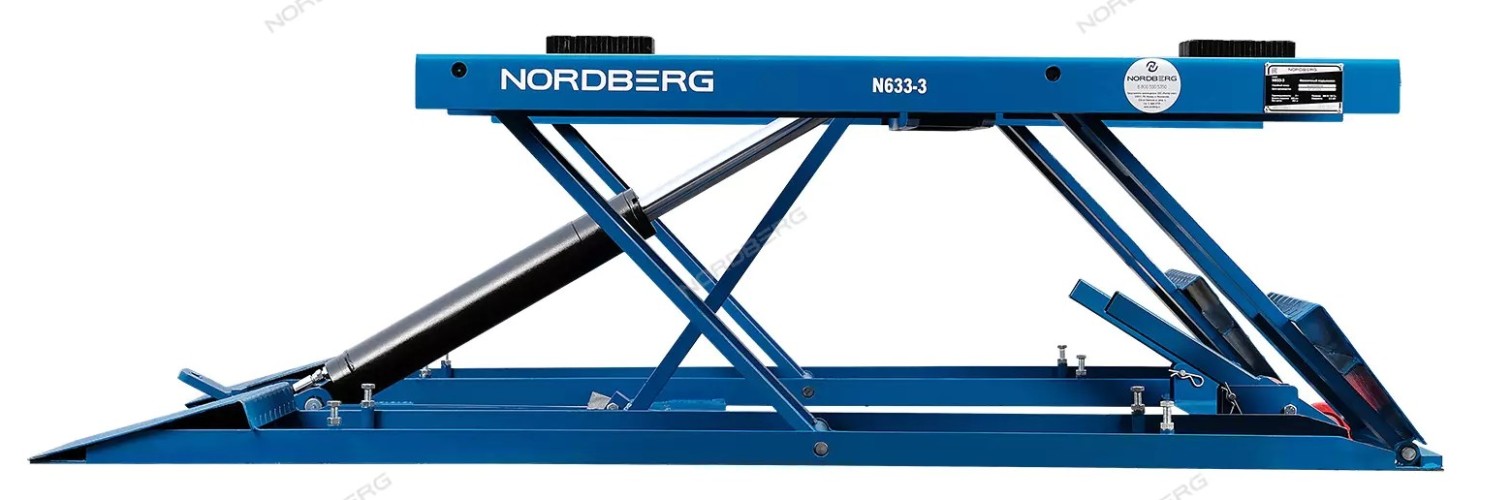 Подъемник автомобильный NORDBERG N633-3B ножничный 3т, 220в ЦБ-00009770 - изображение 3