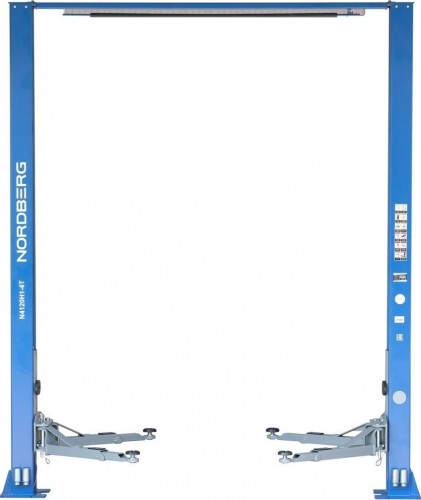 Подъемник автомобильный NORDBERG N4120H-4G двухстоечный 4 т с вер. синхр, (380В) синий ЦБ-00017065