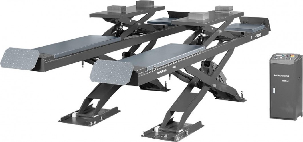 Подъемник автомобильный NORDBERG N635-4,5G ножничный для сх-разв 4,5т, 380в, 2 уровня (с авар ЦБ-00019736