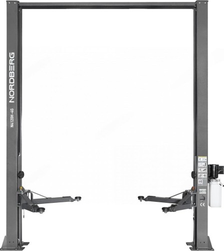Подъемник автомобильный NORDBERG N4120H-4G_3 двухстоечный 4 т, верхняя синхронизация, H=3,6 м,  N4120H-4G_3+2_380