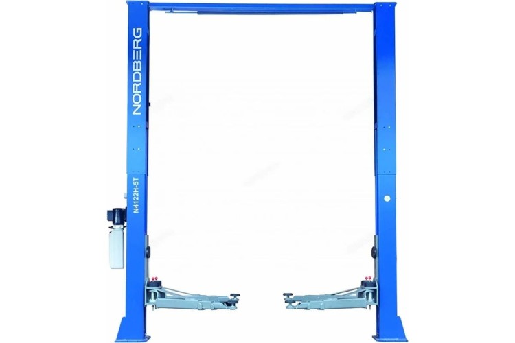 Подъемник автомобильный NORDBERG N4122H1M-5B_380 двухстоечный, с верх.синхрон. .5 т (380В) синий