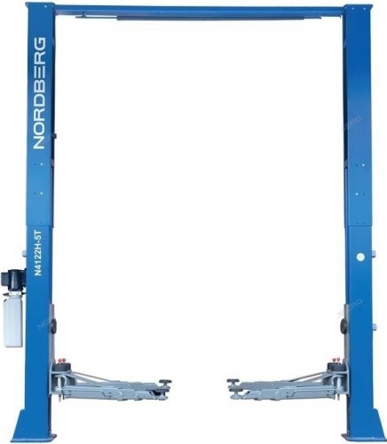 Подъемник автомобильный NORDBERG  N4122H-5B двухстоечный, с верх.синхрон. .5 т (380В) синий ЦБ-00011909