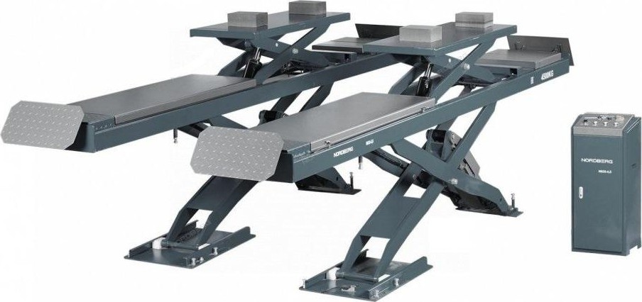 Подъемник автомобильный NORDBERG N635-5,5G ножничный для сх-разв 5,5т, 380в, 2 уровня, серый ЦБ-0008759