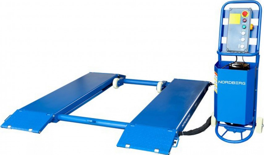 Подъемник автомобильный NORDBERG N632-3B ножничный 3т, 380в, синий, (ст.арт. ЦБ-00008174 - изображение 3