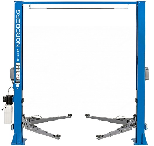 Подъемник автомобильный NORDBERG N4122HM-4B двухстоечный 4 т, верхняя синхронизация, снятие со