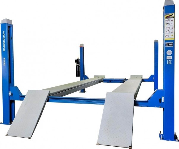 Подъемник автомобильный NORDBERG 4440J четырехстоечный 4 т (380В) с траверсой ЦБ-00007093