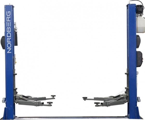 Подъемник автомобильный NORDBERG  N4125-4,5T двухстоечный, с нижн.синхр. 4.5 т (380В) синий ЦБ-00009253