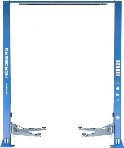 Подъемник автомобильный NORDBERG N4120H1-4B двухстоечный 4 т с верхней синхр. (380В) синий ЦБ-00008007