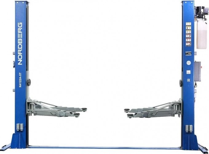 Подъемник автомобильный NORDBERG  N4122АE-5B двухстоечный, с нижн.синхрон. 5 т (380В) ЦБ-00009610