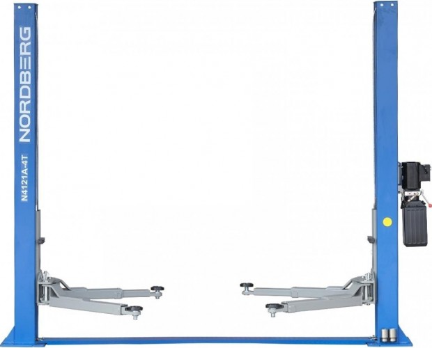 Подъемник автомобильный NORDBERG N4121A-4T 220v 2х стоечный 4т, асимметричный ЦБ-00009456