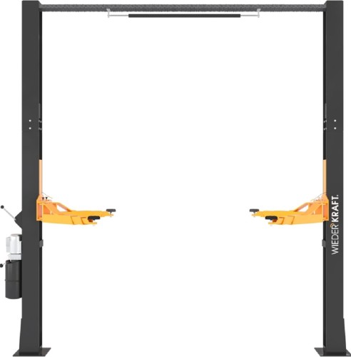 Подъемник автомобильный WiederKraft WDK-527 электрогидравлический двухстоечного 380v г/п 4000  в0000118026 - изображение 2