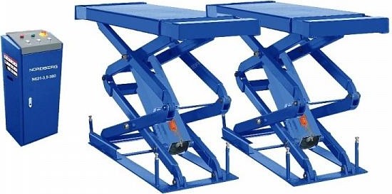 Подъемник ножничный NORDBERG N631-3,5_380 (SUV) с встроенными адаптерами для SUV авто, 3,5 т, 380В ЦБ-00010059
