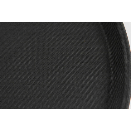 Поднос прорезиненный круглый 400х25 мм черный [1600CT Black] - изображение 2