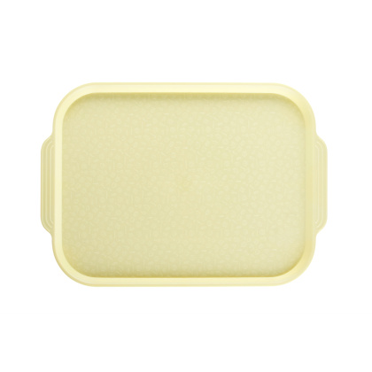 Поднос столовый 450х355 мм с ручками светло-желтый