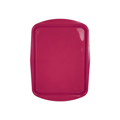 Поднос столовый 490х360 мм вишневый полипропилен особо прочный - изображение 2