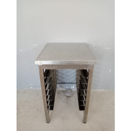 Подставка 600х700х930 с направляющими под противни, 7-уровней нерж.