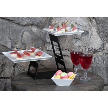 Подставка фуршетная Фламинго 340х150х240 мм серебро Luxstahl - изображение 3