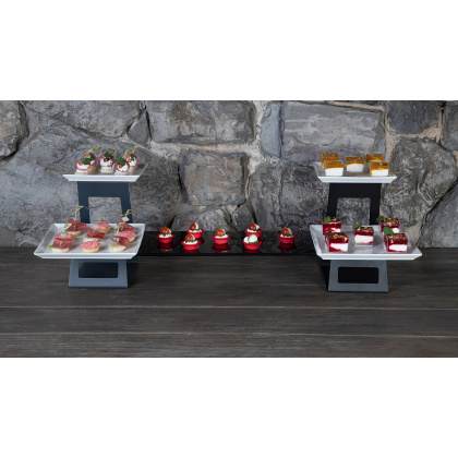 Подставка фуршетная Фламинго 420х200х290 мм серебро Luxstahl - изображение 5