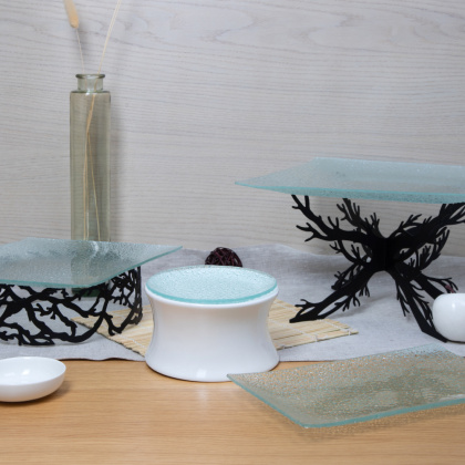 Подставка фуршетная Ветви d=230 мм, h=70 мм бронза Luxstahl - изображение 4