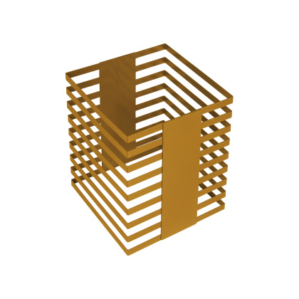 Подставка-куб фуршетная 300х300х380 мм золото Luxstahl - изображение 2