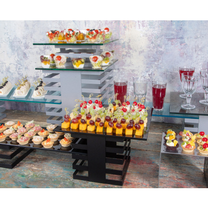 Подставка-куб фуршетная 300х300х380 мм черный Luxstahl - изображение 4