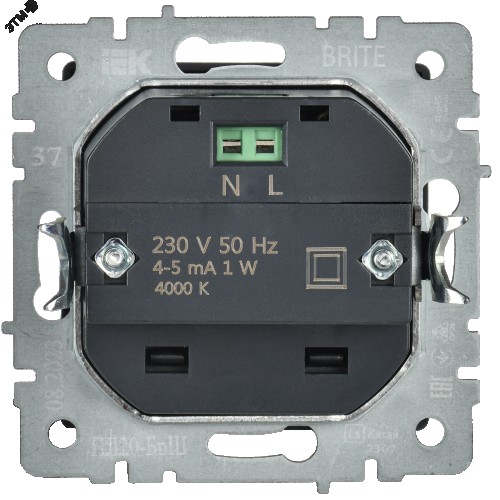 Подсветка светодиодная IEK BRITE встраиваемая ПЛ20-БрШ шампа BR-FL20-K37 - изображение 5