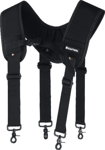 Подтяжки KRAFTOOL KS-1 регулируемые, 4 точки крепления 38765