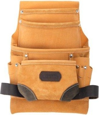 Пояс для инструментов, кожаный KRAFTOOL 10 карманов 1-38531 1-38531