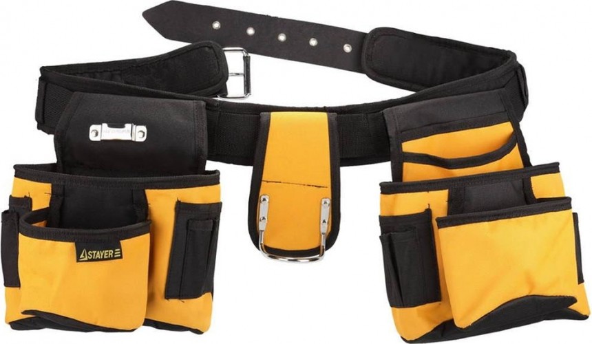 Пояс для инструментов STAYER MASTER нейлоновый, 18 карманов 38612 38612