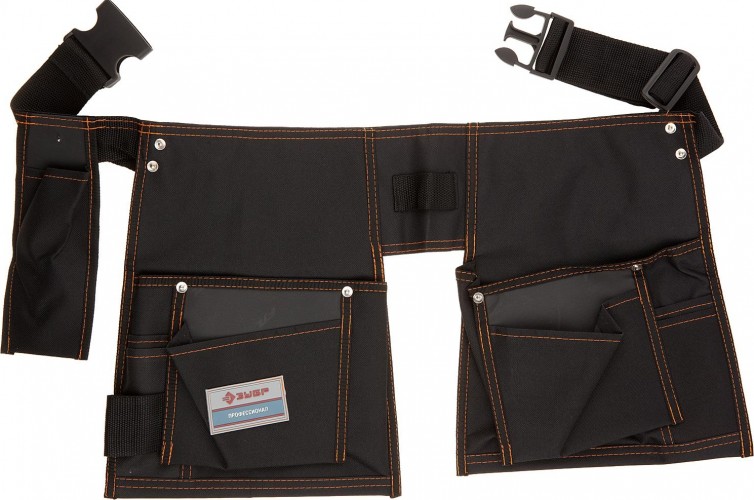 Пояс для инструментов ЗУБР ШАТЕР нейлоновый, 13 карманов 38654